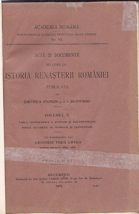 DIMITRIE A. STURDZA SI J.J. SKUPIEWSKI