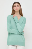BOSS Orange pulover femei, culoarea verde 50507163