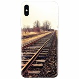 Husa silicon pentru Apple Iphone XS, Railroad