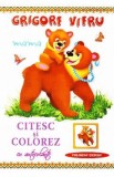 Citesc si colorez cu autocolante: Mama - Grigore Vieru