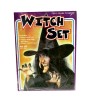 Set Deghizare Vrajitoare Copii, Pălărie, Nas, Barbă, Dinți, Unghii, Costume Halloween, +3 Ani, Mărime Universală