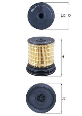 Filtru combustibil MAHLE KX397 foto