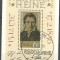 Germany DDR 1972 Heinrich Heine, perf. sheet, used H.032