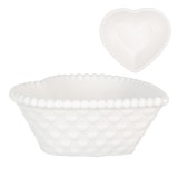 Cumpara ieftin Set 2 boluri ceramica alba 8x8x3 cm, 25 ml