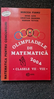 OLIMPIADELE DE MATEMATICA CLASELE VII-VIII - Fianu foto