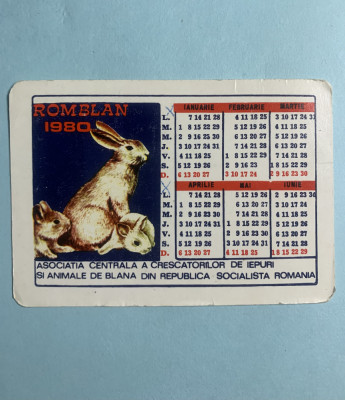 Calendar 1980 Romblan foto