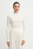Morgan pulover culoarea bej, light, cu turtleneck, MROYA