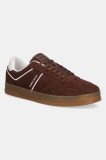 Tommy Jeans sneakers din piele &icirc;ntoarsă THE GREENWICH SUEDE culoarea maro, EM0EM01516