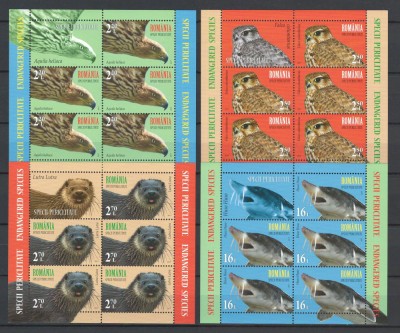 Romania 2017 - LP 2145f nestampilat - Specii periclitate - bl 5x foto