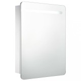 Cumpara ieftin Dulap de baie cu oglinda si LED-uri, 60 x 11 x 80 cm