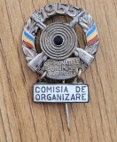 Insigna Campionatele Europene Bucuresti - comisia de organizare RARA