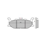 MBS Placute frana Majesty 400 /T-Max 00-03 /XJ 600 MCB640, Cod Produs: 225100400RM