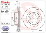 BREMBO 09.C500.11 PRIME LINE - UV Coated Disc frana