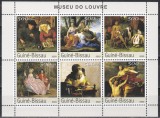 Guineea Bissau 2003 - Mari muzee ale lumiii - Louvre, Bloc, Cota 10 EURO, MNH
