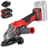 Einhell AXXIO 18/125 Q PXC + Twinpack CB + 4514095 - Polizor unghiular 125 mm + Set 2 acumulatori si incarcator Li-Ion 18 V 2.5 Ah