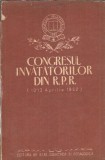 Congresul invatatorilor din RPR - aprilie 1952