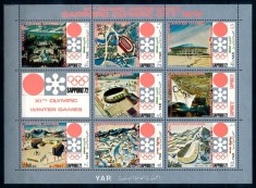 YEMEN, SAPPORO - BLOC MNH foto