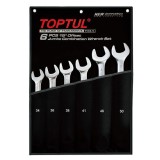 Set de chei combinate metrice cu decalaj 15 , 6 bucati