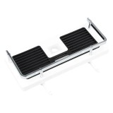 Cumpara ieftin Raft pentru sina de dus, 15.5 x 29 cm, plastic, alb, negru