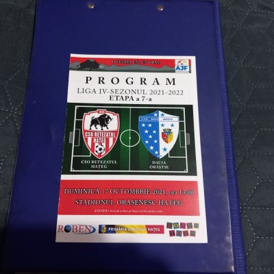 Program Retezatul Hateg - Dacia Orastie foto