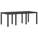vidaXL Masă de grădină pentru dining Antracit 200 x 100 x 73 cm 871688