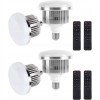 Set 4x Bec foto LED 3 moduri de lumina,putere 105W,soclu E27 cu telecomanda control, Dactylion