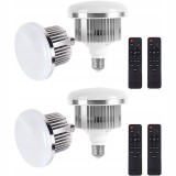 Cumpara ieftin Set 4x Bec foto LED 3 moduri de lumina,putere 105W,soclu E27 cu telecomanda control