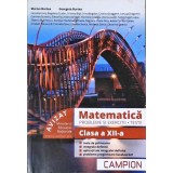 MATEMATICA. PROBLEME SI EXERCITII. TESTE. CLASA A XII-A-MARIUS BURTEA, GEORGETA BURTEA SI COLAB.-328236