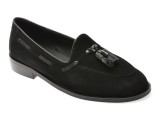 Mocasini EPICA negri, 5306, din piele intoarsa