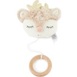 Bieco Musical Toy Fawn Ella jucărie suspendabilă contrastantă cu melodie 0 m+ 1 buc