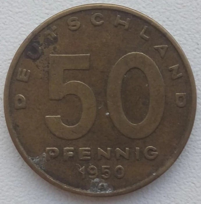 Moneda Republica Democrata Germana - 50 Pfennig 1950