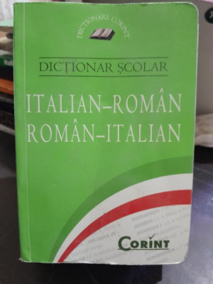 Dictionar scolar italian-roman roman-italian foto