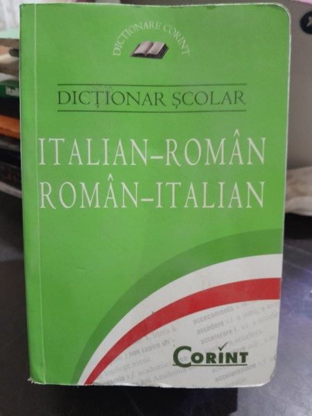 Dictionar scolar italian-roman roman-italian