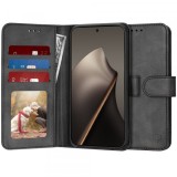 Husa pentru Xiaomi 15T, Techsuit, Diary Book, Neagra