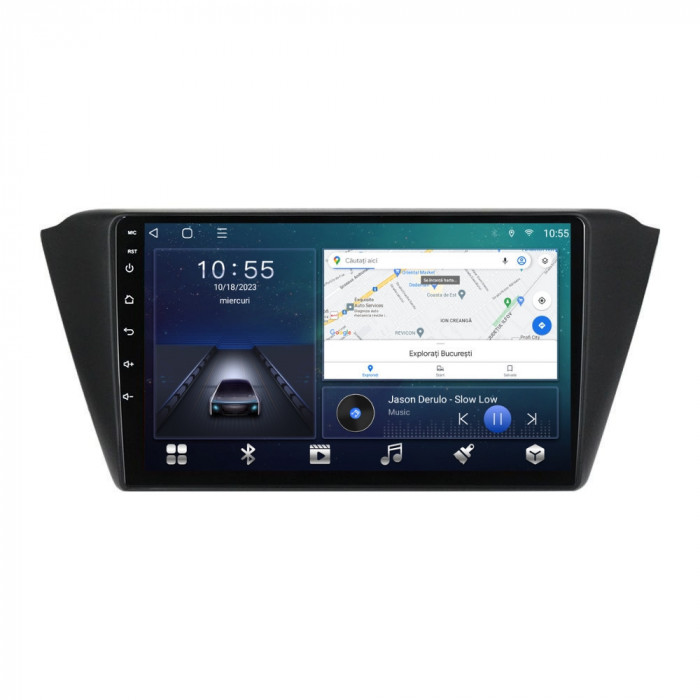 Navigatie dedicata cu Android Skoda Fabia III 2014 - 2021, 2GB RAM, Radio GPS
