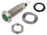 Lampă LED verde plată IP67 3,2VDC