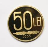 50 LEI 2000 DIN SET DE MONETARIE 2000 . PROOF .