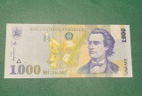 Bancnota 1000 lei 1998 filigran mare seria 014D2186214 UNC