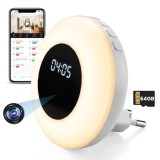 Cumpara ieftin Camera Spion in Lampa de veghe cu Ceas iUni IP71, Wi-Fi, 64GB, Full HD, Night Vision, Vizualizare Live pe telefon