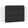 Perna pentru tablie pat, Zadar, negru si alb, 100cm, piele artificiala, DKD Home Decor