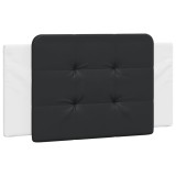Perna pentru tablie pat, Zadar, negru si alb, 100cm, piele artificiala, DKD Home Decor