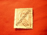 Timbru Portugalia 1892 ,Rege Luis I ,25 reis supratipar Provisorio ,stamp., Stampilat