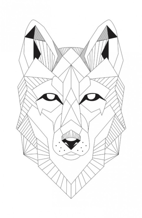 Sticker decorativ, Lup, 70 cm, 1071STK