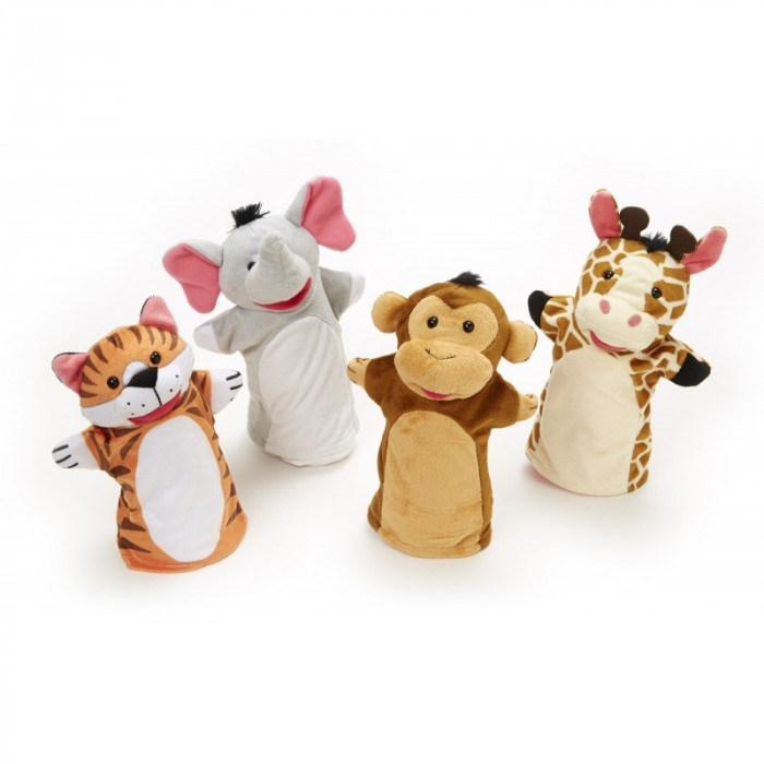 Set 4 papusi de mana Zoo Melissa and Doug, 2 ani+