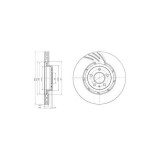 Disc frana Delphi BG9052, parte montare : Punte Fata
