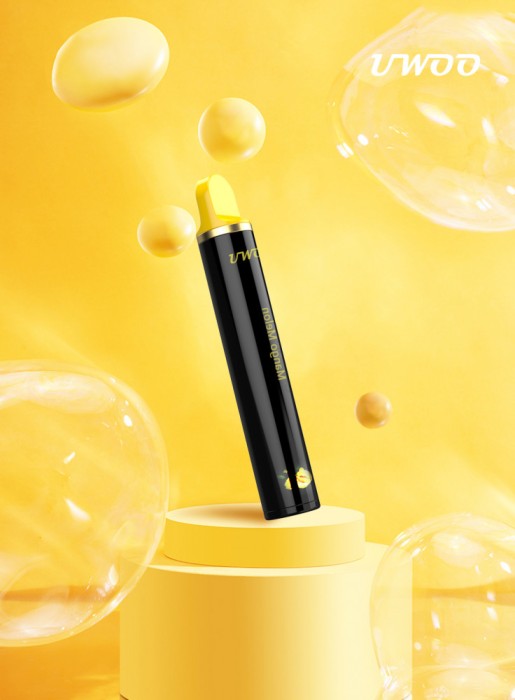 Tigara electronica UWOO 1600 puff cu nicotina 5%, aroma intensa, Mango Melon