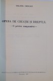 OPERA DE CREATIE SI DREPTUL de YOLANDA EMINESCU, 1987