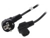 Cablu CEE 7/7 unghi 90&deg; cu ştecăr IEC C13 mamă PVC, Goobay