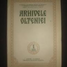 Arhivele Olteniei nr.1 serie noua 1981