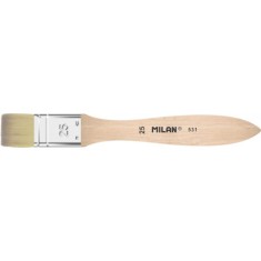 Pensula MILAN, natur, seria 531, numarul 25, maner din lemn